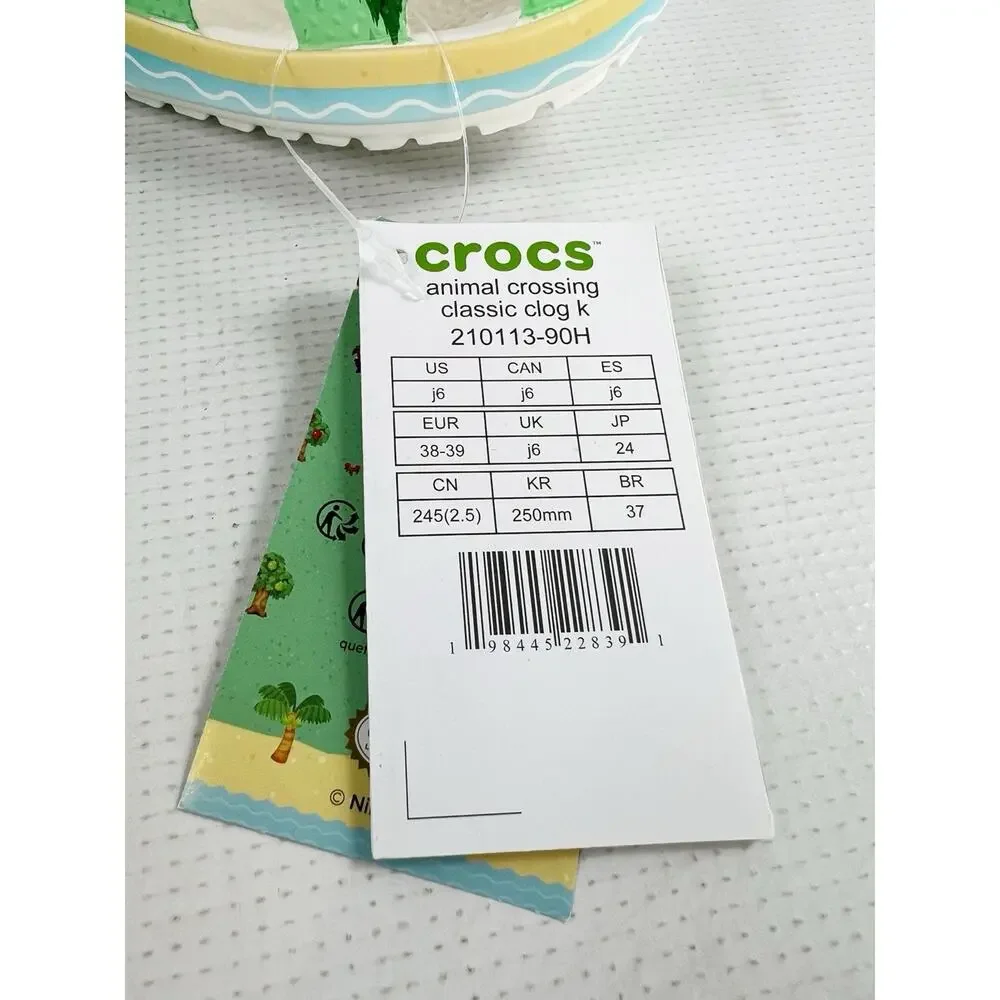 Crocs Classic Clog Animal Crossing (Kids) - 210113-90H - Size 6J - Brand New